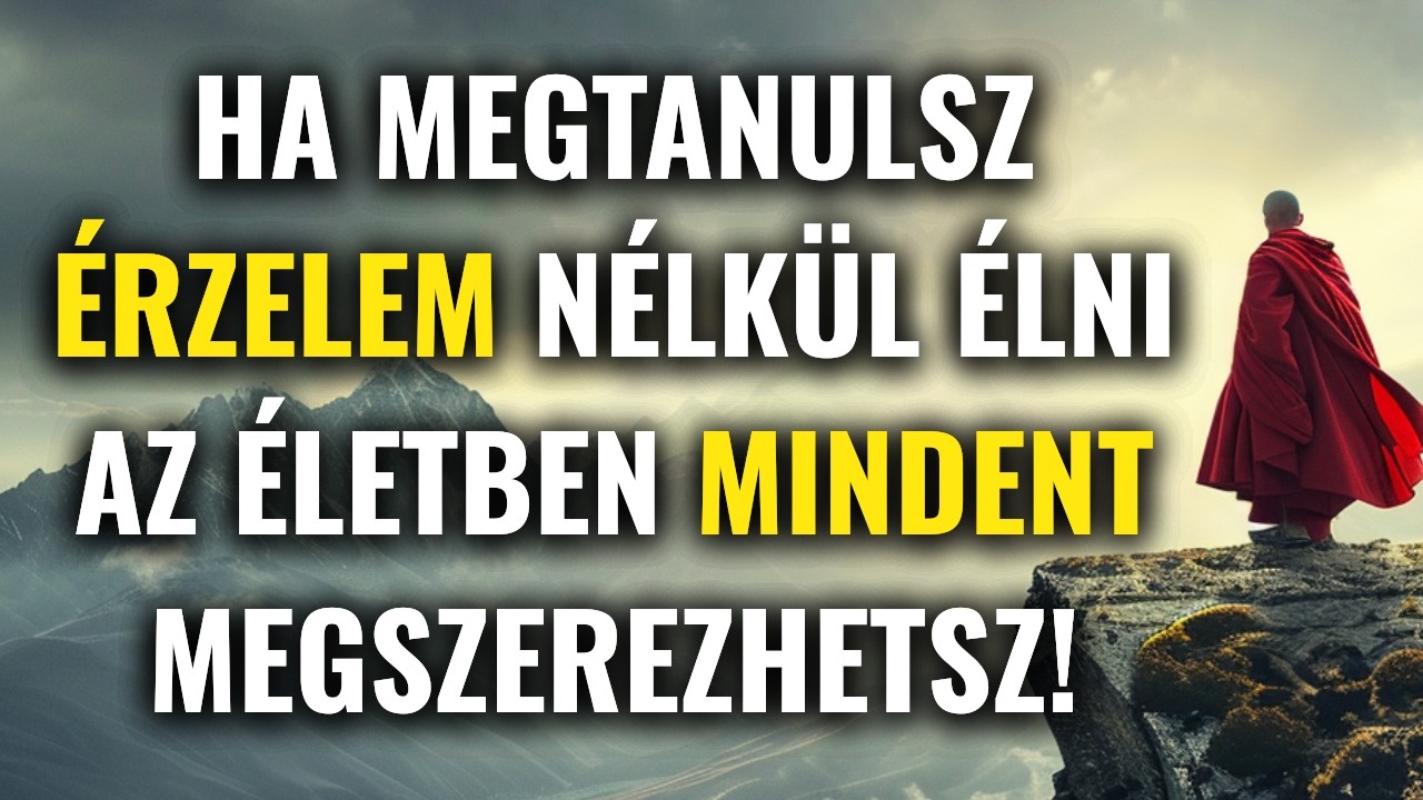 Hogyan válj ÉRZELEMMENTESSÉ? - Urald az ELMÉD, irányítsd az érzéseid - Buddhista tanítások