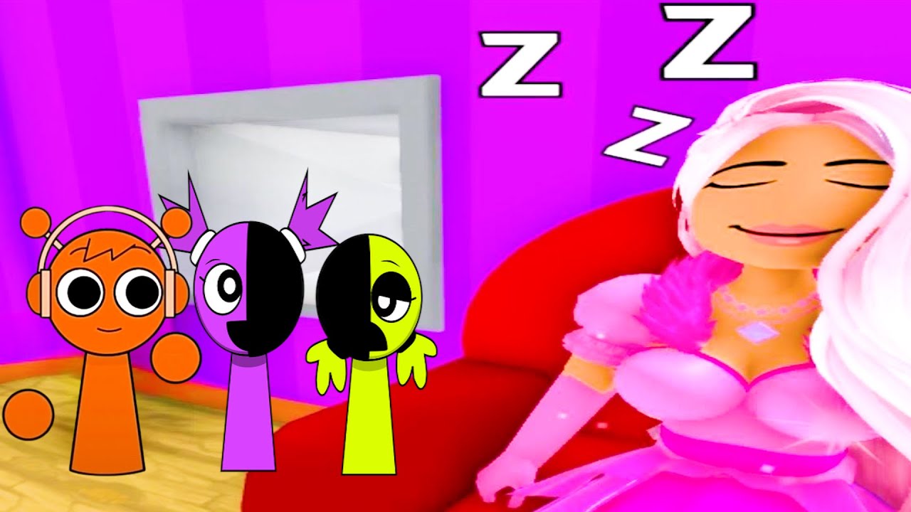 Sprunki Kiki Bouba and Oren Played Team Evil Queen Escape Obby in ROBLOX | Incredibox Sprunki