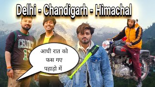 Delhi to himachal by road on bullet 🤟 ho gya popat 🥲 Vlog - 48