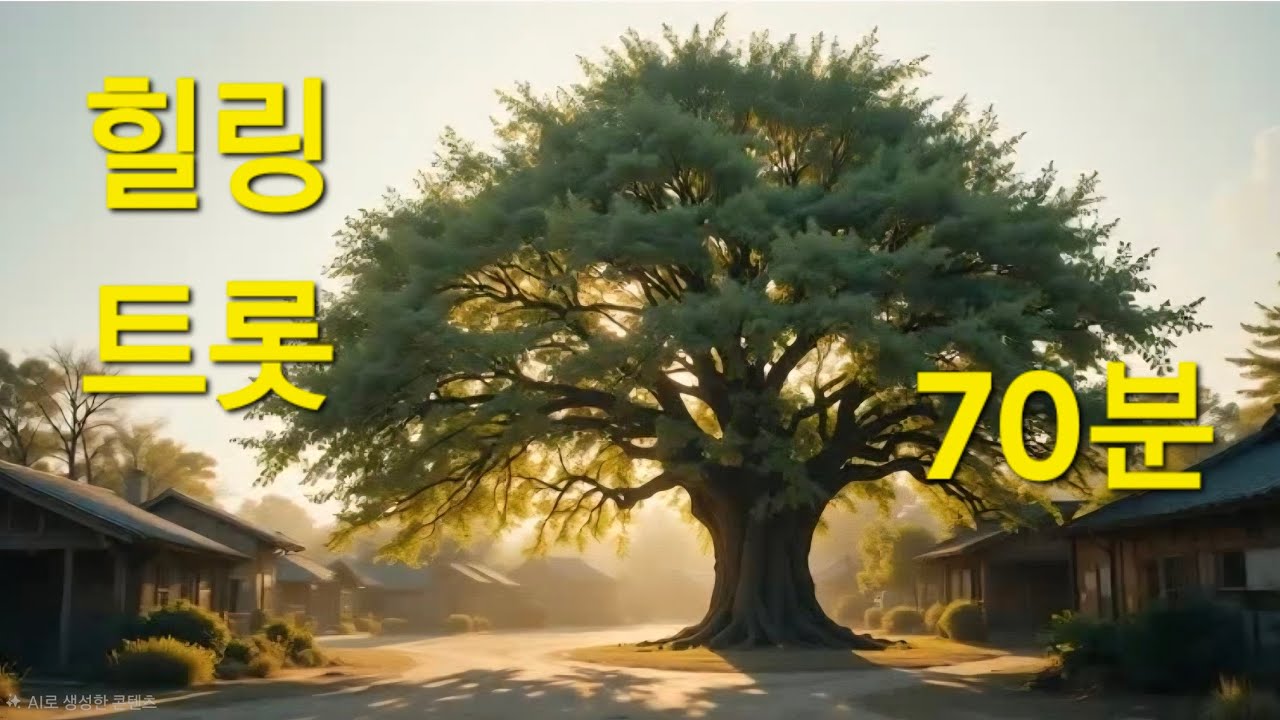 ​느티나무 그늘 아래 바람 소리와 함께 듣는 편안한 트롯/ 5060힐링