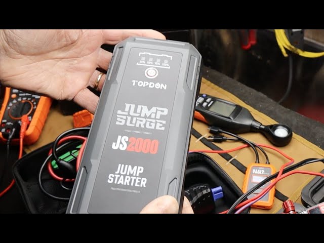 TOPDON JS2000 2000 AMP Jump Starter, Test and Review 