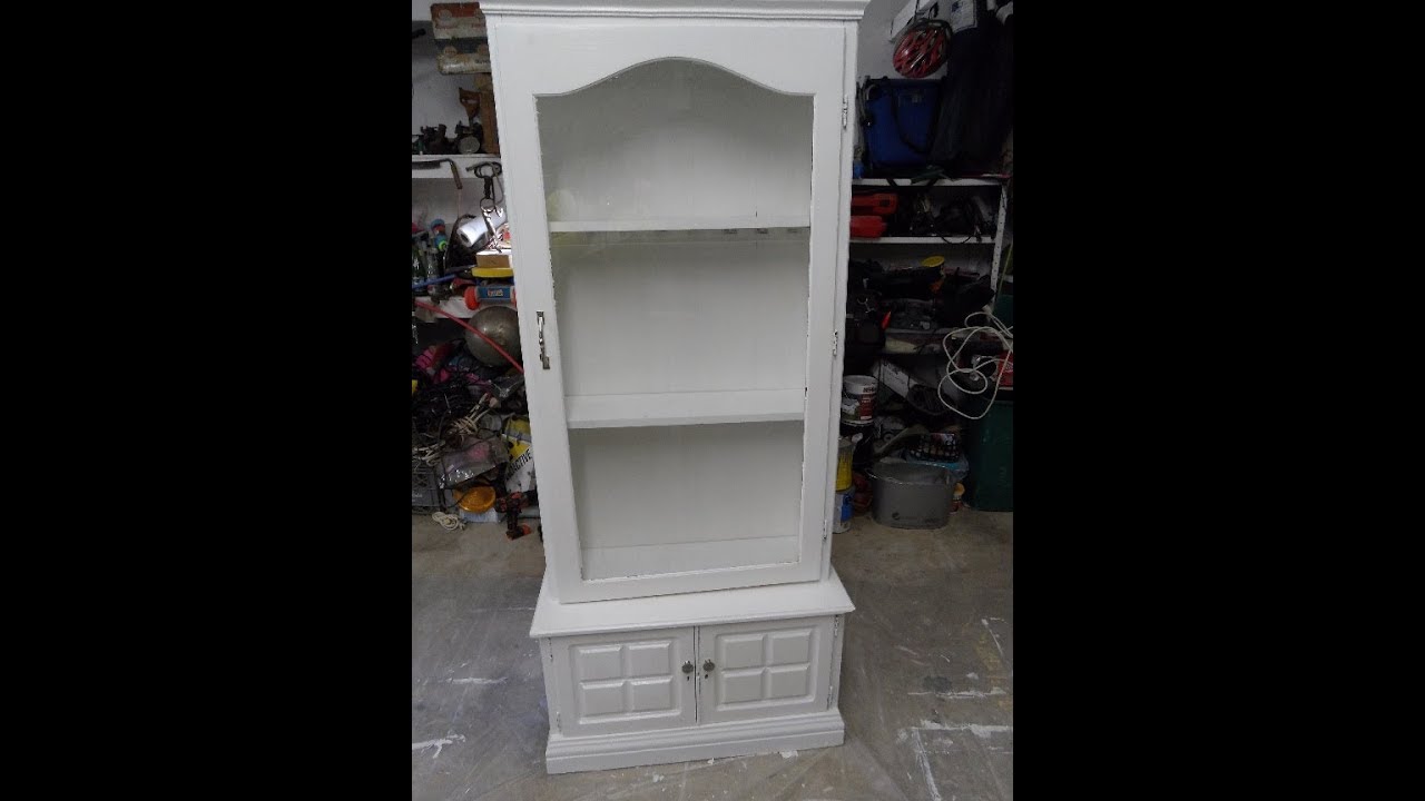 Convert Gun Cabinet Into Curio Cabinet Part 3 Finished Youtube