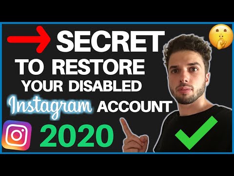 HOW TO RESTORE YOUR DISABLED INSTAGRAM ACCOUNT 2020 [100% GUARANTEED SUCCESS RATE] @NickMalak