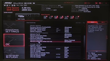 How To Manage Memory Fast Boot On MSI Gaming Series Motherboard