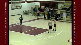 CHS JV Boys Basketball vs Lowell 1-29 2002
