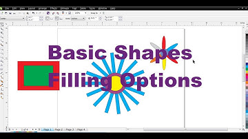 Corel draw Basic Shapes | Filling Options