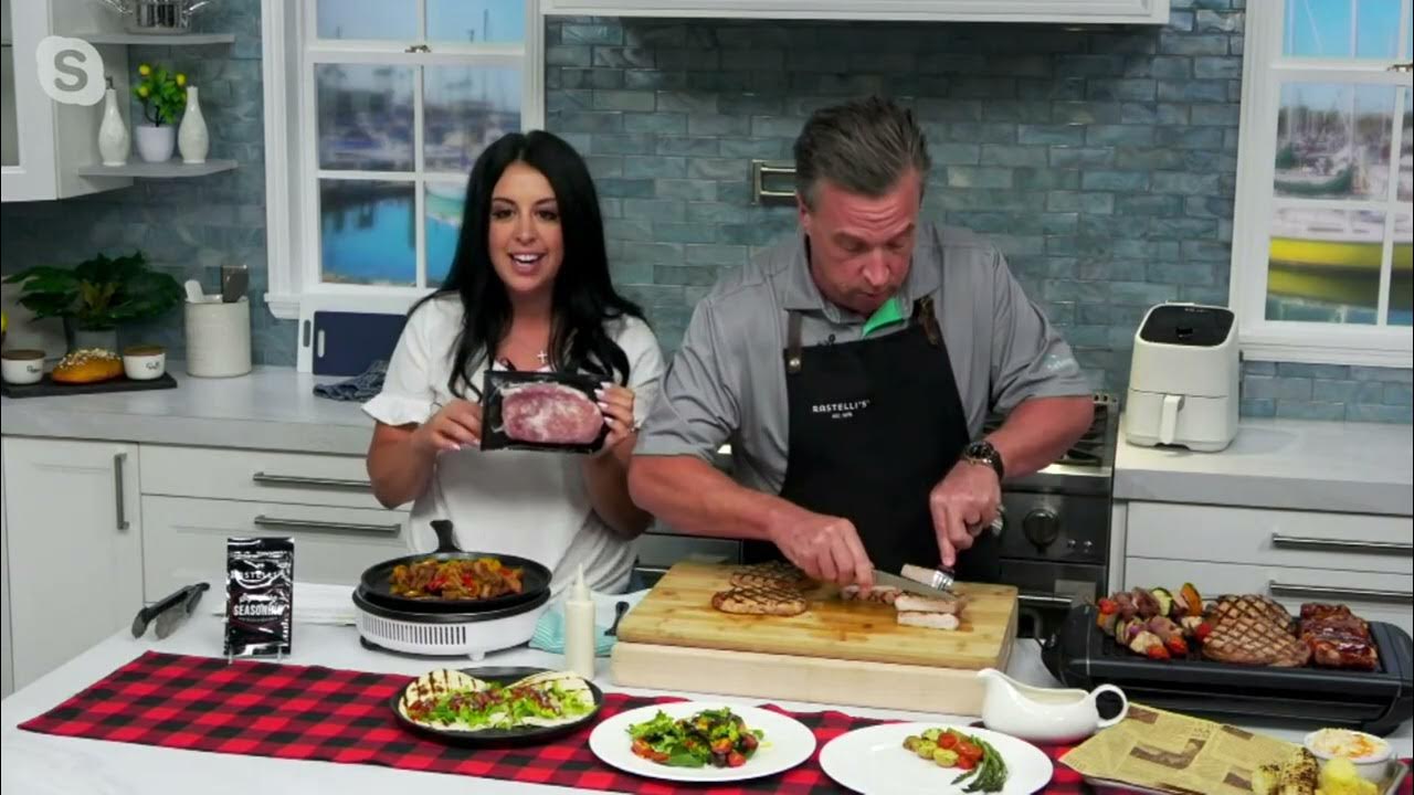 Rastelli's (8) 8oz Premium Pork Ribeye Steaks on QVC YouTube