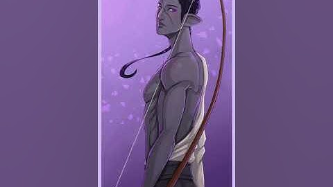 Duskwight Kyudo - FFXIV Elezen Digital Illustration Timelapse