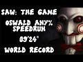 SAW: The Game - Oswald Any% Speedrun - 09&#39;24&quot; [World Record]