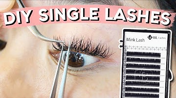 DIY Lash Extensions | SINGLE LASHES!!