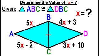 Geometry - Ch. 5: Triangle (28 of TBD) Determine the Value of x=