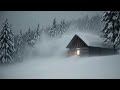 SNOW BLIZZARD SOUNDS FOR SLEEP ❄️ HOWLING WINTER WIND AMBIENCE FOR DEEP REST