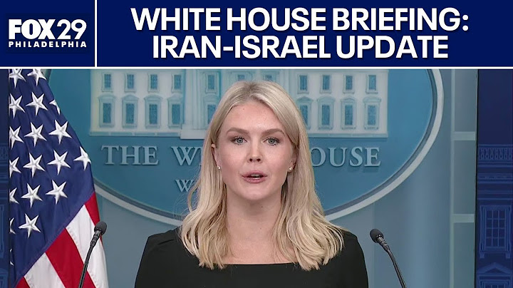 White house press briefing on Iran-Israel conflict, potential U.S. involvement