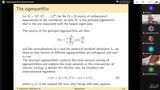 Research in Options 2020 - George Papanicolaou - A study of principal eigenportfolios for US...
