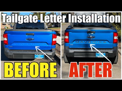 DIY Guide On How To Install Ford Maverick Tailgate Letter Inserts Step by Step LimitlessParts Amazon