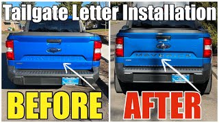 Easy DIY On How To Install Ford Maverick Tailgate Letter Inserts Step by Step LimitlessParts Amazon