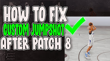 NBA 2K20 HOW TO FIX YOUR CUSTOM JUMPSHOT AFTER PATCH 8! HOW TO USE YOUR CUSTOM JUMPSHOT!