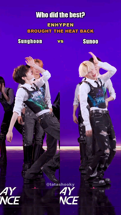 [ENHYPEN - BROUGHT THE HEAT BACK] who did the best?                           #kpop #enhypen #shorts