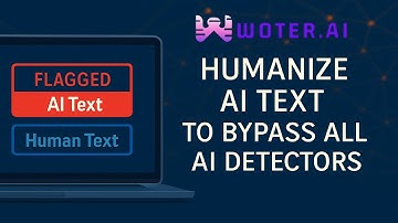 How to Make AI Text Look Human 100% Undetectable with Woter.ai Humanize ai content