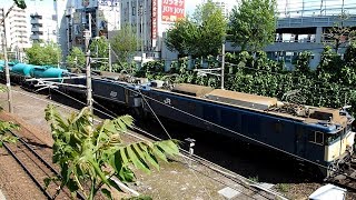 2019/04/26 【原色+広島更新色】 JR貨物 8084レ EF64-1026 & EF64-1049 金山駅 | JR Freight: Oil Tank Cars at Kanayama