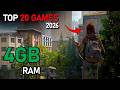 Top 20 Low end PC Games for 4GB Ram 🔥 : No GPU Required