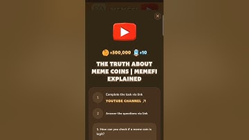 The Truth About Meme Coins Memefi Explained | Memefi Video Code Today #memefi #crypto