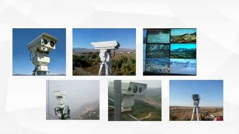 long range infrared PTZ multi sensor Forest fire detect and alarm thermal camera