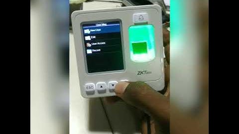 How to enroll user on biometric device ZKTeco SF100