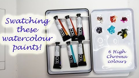 Qor Modern Watercolor High Chroma 6 Tube Set Part 1: SWATCHING