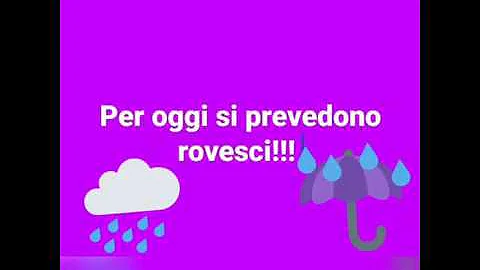Cosa si intende per rovesci di pioggia?