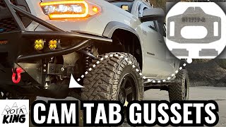 TACOMA 3RD GEN/ NO MORE MISALIGNMENT/ DIRT KING CAM TAB GUSSET/ COMPLETE INSTALL