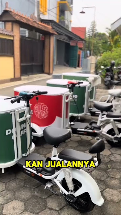 Jualan Kopi Keliling? Pake Booth Sepeda Listrik Ini Aja #boothmurah #gerobaksepeda #sepedalistrik