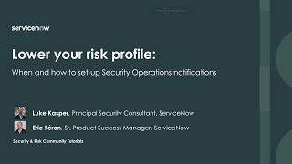 Security Operations notifications