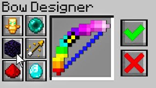 Minecraft Bedwars but you can design your own bows...