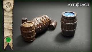 How I Paint... the Barrel and Pile of Barrels from WizKids