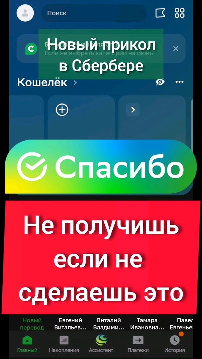 Сбер спасибо новые правила 2024 выберите категории - YouTube