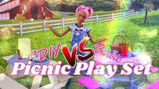 VERSUS DIY Picnic Play Set VS Barbie Picnic Play Set