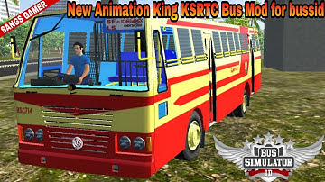 New Animation King KSRTC Bus Mod for bussid download now |Sangs gamer|