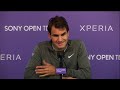 Sony Open Tennis Interview with Federer 3-26