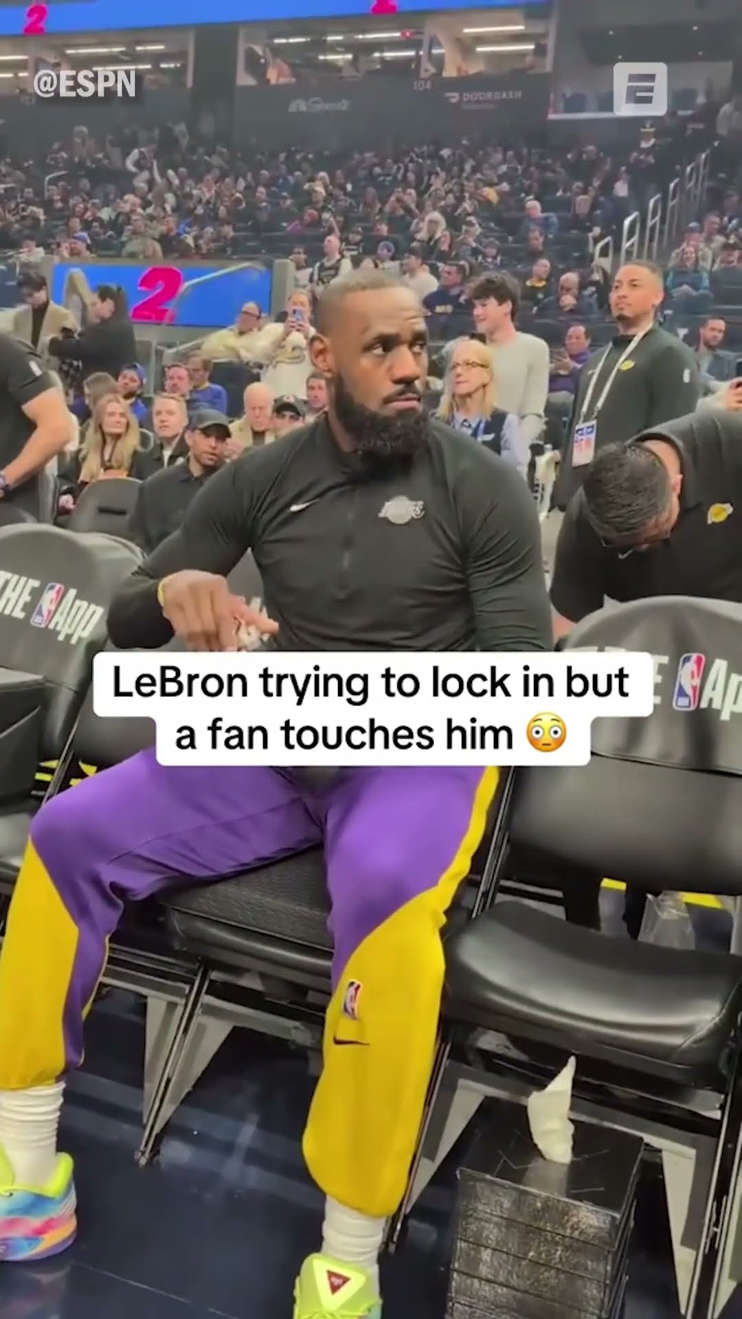 Why Did This Fan Touch LeBron?