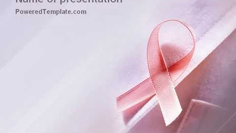 Breast Cancer Awareness PowerPoint Template by PoweredTemplate.com