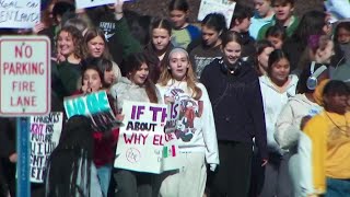 Georgia students walk out of more than 100 schools to protest ICE