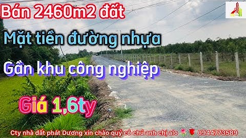 PD24 Bán đất mặt tiền đường nhựa gần khu công nghiệp ở xã Tân lập tỉnh tiền Giang alo  0944773589