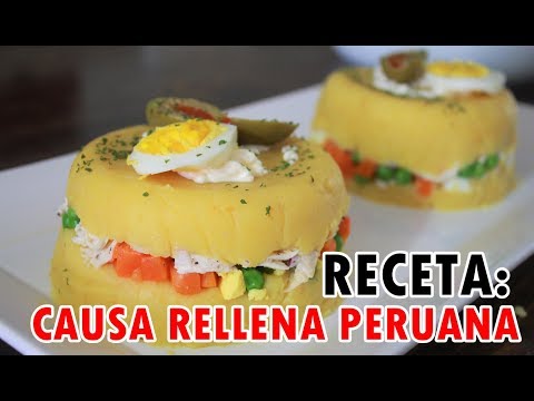 CAUSA RELLENA DE POLLO PERUANA / Receta facil