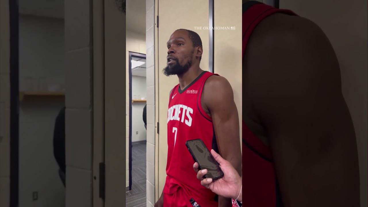 Kevin Durant says 'it’s all love' with Thunder fans after Rockets star booed