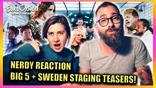 OUR ANALYSIS AND REACTION TO Big 5 + Sweden REHEARSAL CLIPS | EUROVISION 2024