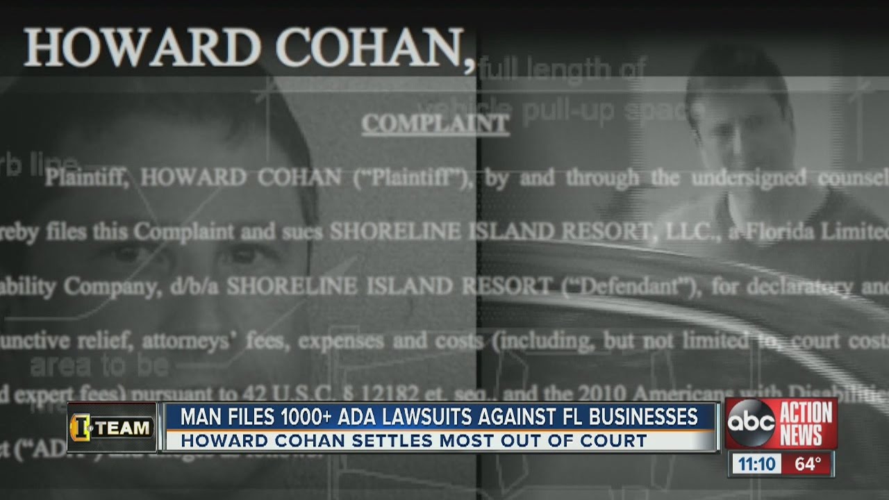 Florida man files 1,000+ ADA lawsuits - YouTube