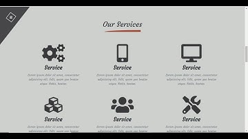 bootstrap 4 complete site services section html css