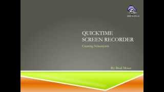 Screencasting with Quicktime