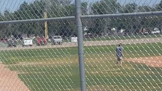 7-8-18 - LF Gus Wirth makes excellent back to back catches in foul territory